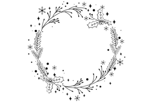 Holiday Wreath: A Illustration