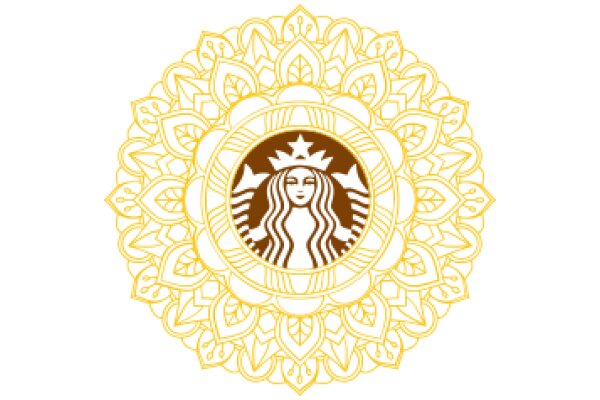 Stylized Starbucks Logo with Intricate Design