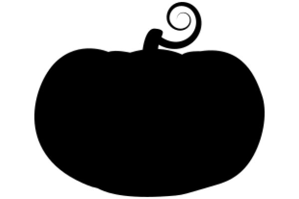 A Simple, Black Apple Silhouette