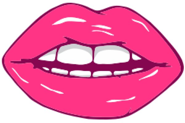 Vibrant Pink Lipstick Illustration