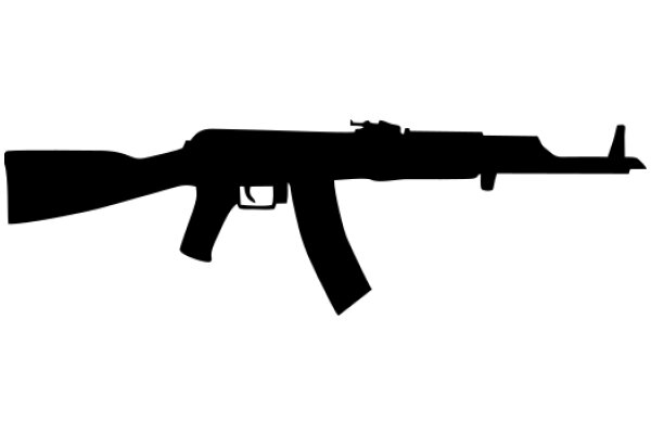 Silhouette of an AK-47 Rifle