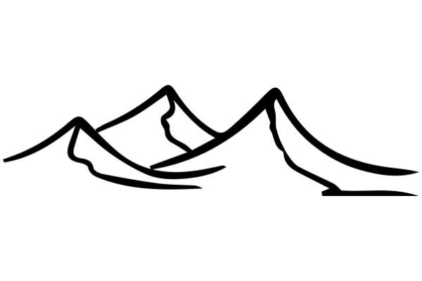 Stylized Illustration of Mountains