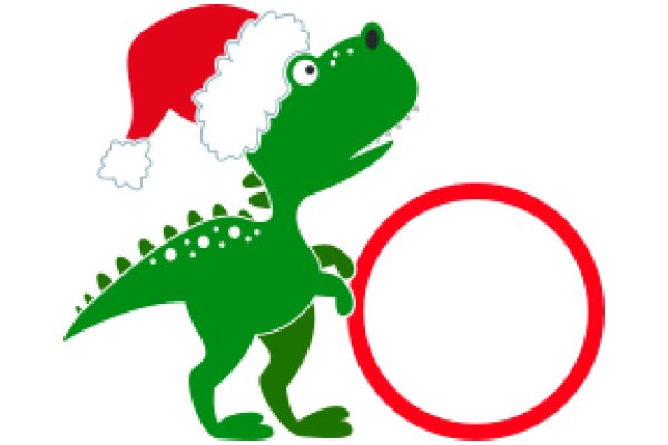 A Festive Christmas Adventure with a Green Dinosaur