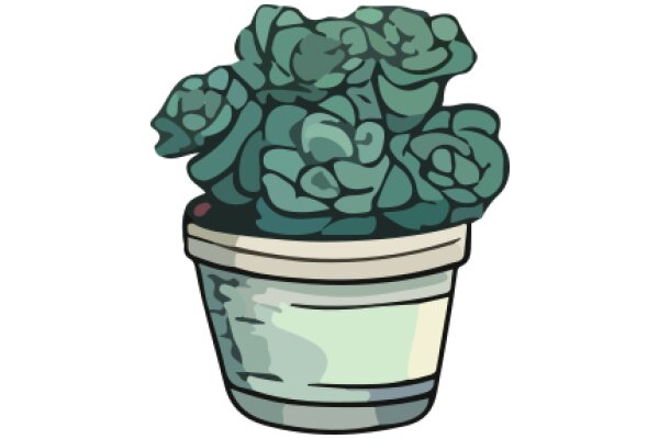 A Whimsical Illustration of a Plant in a Pot