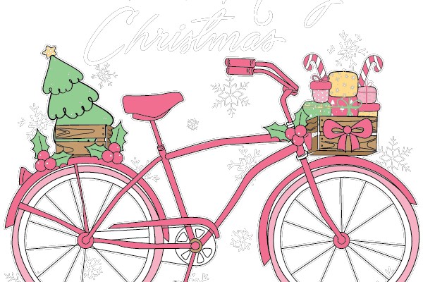 Merry Christmas: A Festive Bike Decoration