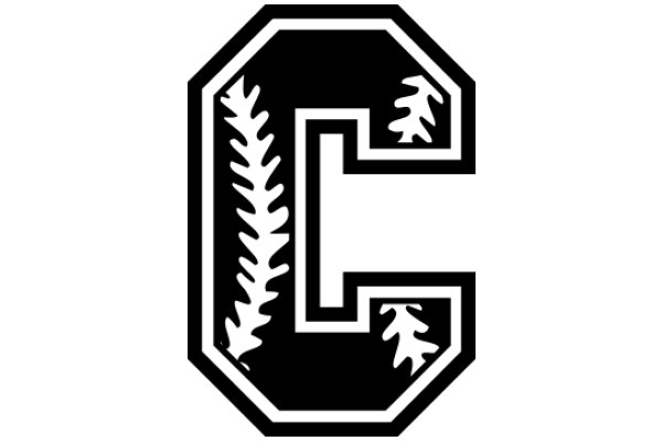 Stylized Baseball Logo with Tree Design