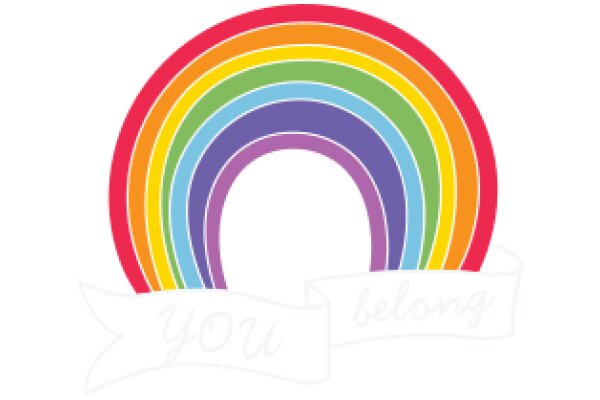 Vibrant Rainbow Logo with the Word 'Belong' at the Bottom