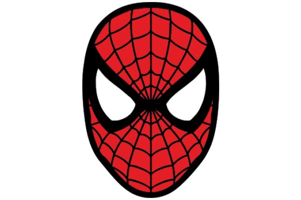 Vibrant Red Spider-Man Mask Logo