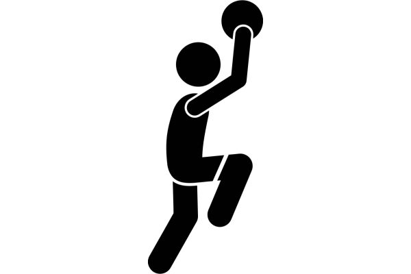 A Silhouette of a Person Throwing a Ball