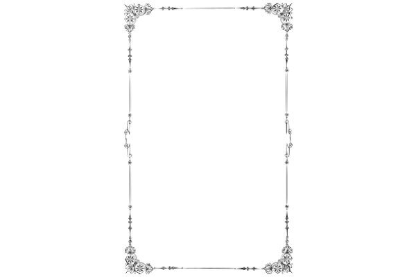 Elegant White Space within a Decorative Frame