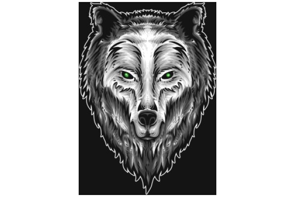 Stylized Wolf Portrait with a Modern Twist