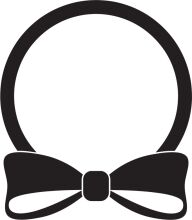 Stylish Black Bowtie Icon