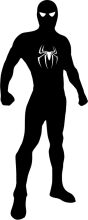 Silhouette of a Spider-Man Character