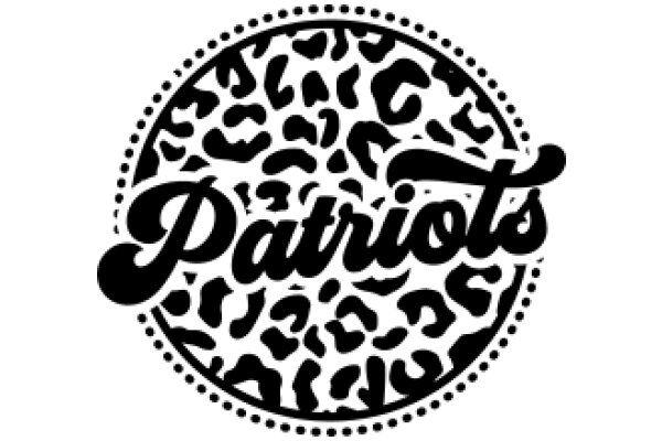 Stylized Logo of 'Patriots' with a Leopard Print Background