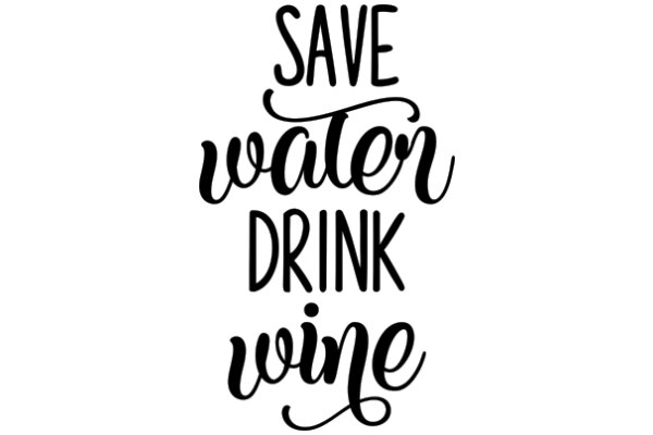 Save Water, Drink Wine: A Humorous Perspective on Conservation