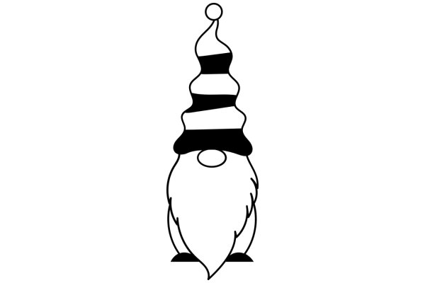 Stylized Illustration of a Christmas Tree