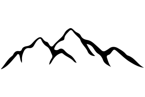 Stylized Mountain Silhouette