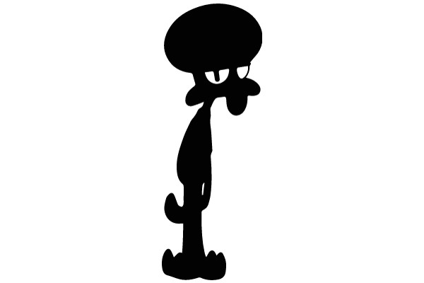 A Silhouette of a Cartoon Character