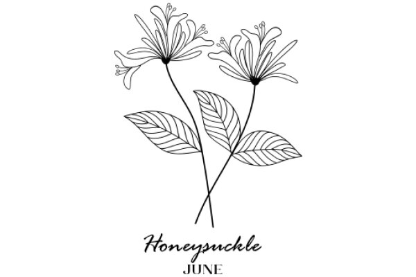 Honeysuckle: A Floral Illustration