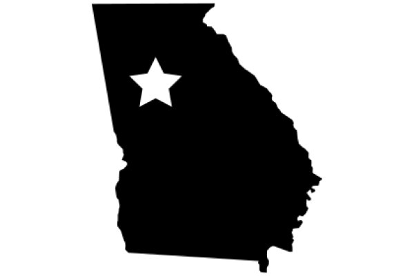 Silhouette of a Star on a State Outline