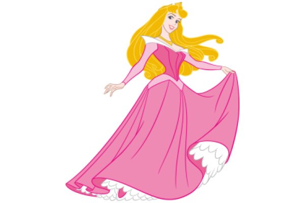 A Princess in a Pink Dress