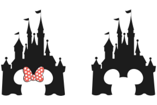 A Silhouette of a Castle and a Bow, Symbolizing a Fairy Tale Adventure