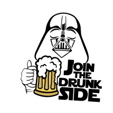 Join the Drunk Side: A Darth Vader-themed Pub Advertisement