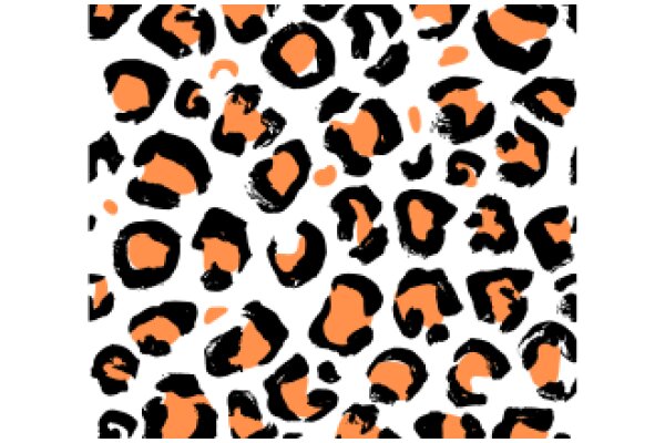 Vibrant Leopard Print with Orange and Black Accents