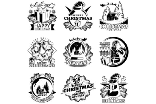 Season's Greetings: A Collection of Festive Holiday Logos