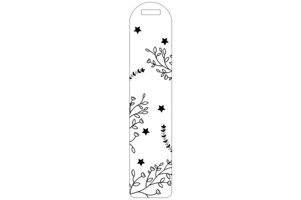 Stylish Phone Case with Floral Design and Star Accents