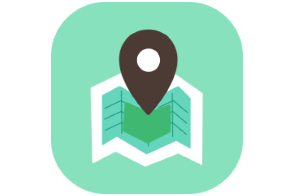 A Modern Map Icon with a Location Pin