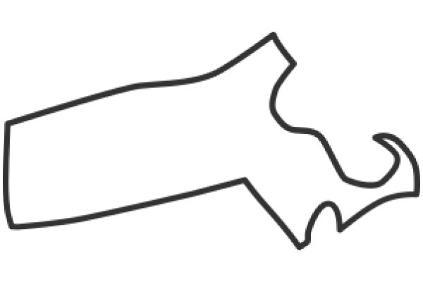 Simplistic Line Drawing of a State Map