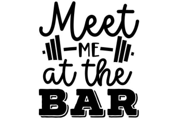 Meet Me at the Bar: A Fitness-Themed Invitation