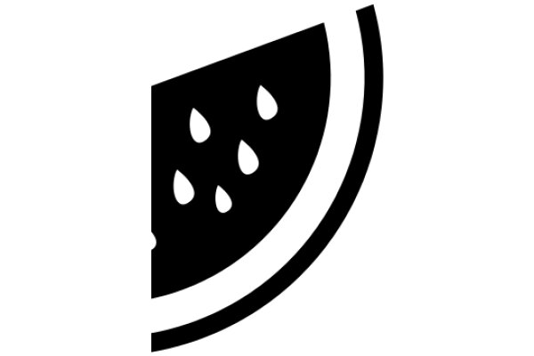 A Simple Icon of a Watermelon Slice