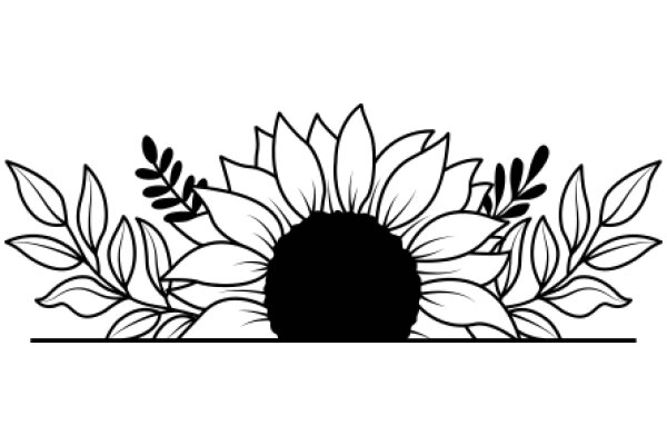 Stylized Flower and Sun Design