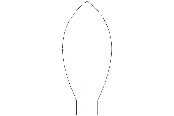 Simplified Line Art of a Balloon