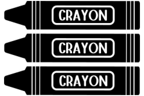 A Set of Crayons with the Word 'Crayon' on Them