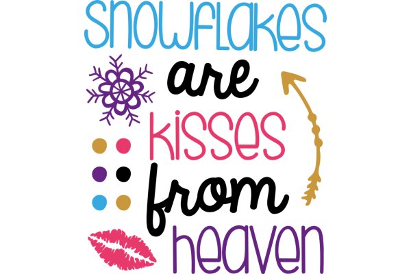 Snowflakes, Kisses, and Heaven: A Visual Poem of Winter's Embrace