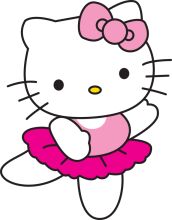 Adorable Pink Hello Kitty Cartoon Character