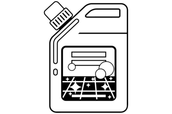 A Simplified Illustration of a Coffee Machine and a Cup of Coffee