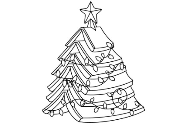 A Festive Christmas Tree Illustration