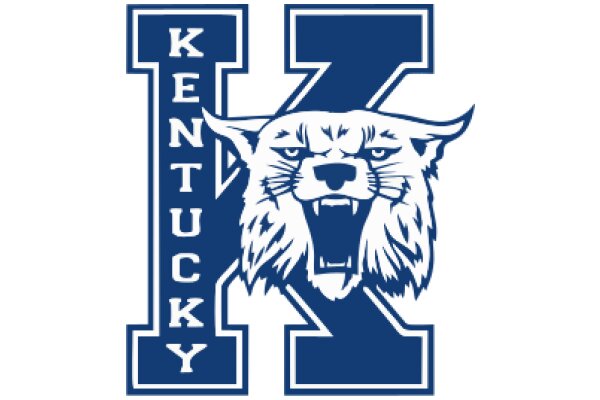 Kentucky Wildcats Logo on a White Background