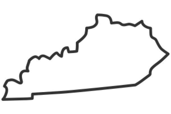 Simplified Map of a State: A Graphic Representation of Geographical Boundaries