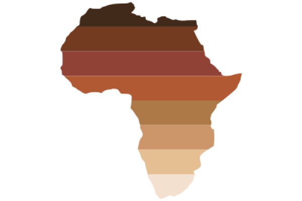 A Stylized Map of Africa in a Flat Design Style