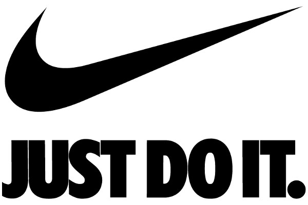 Nike Swoosh Logo with 'Just Do It' Text