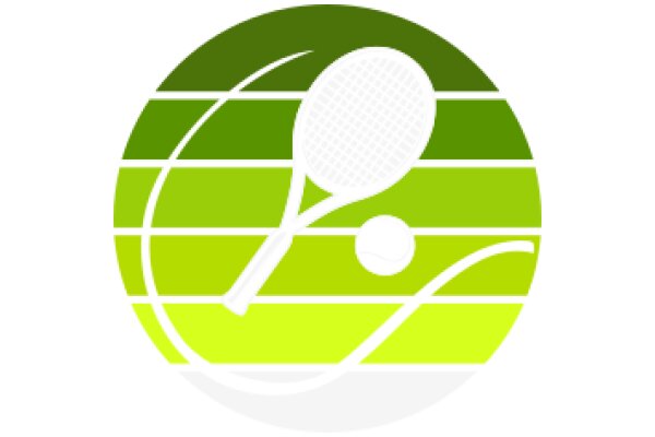 Vibrant Tennis Racket and Ball Logo