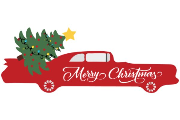 Merry Christmas: A Festive Truck Decoration