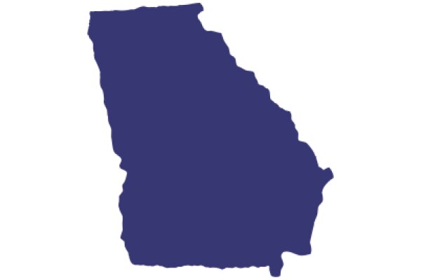 A Vivid Blue State Outline