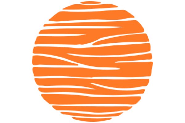 Vibrant Orange Textured Circle