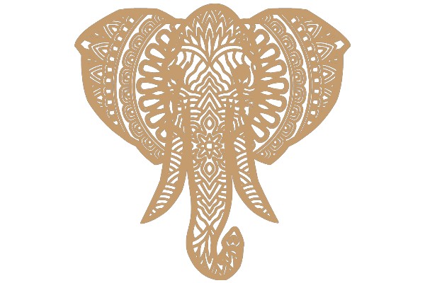 Intricate Elephant Design: A Symphony of Patterns and Shapes